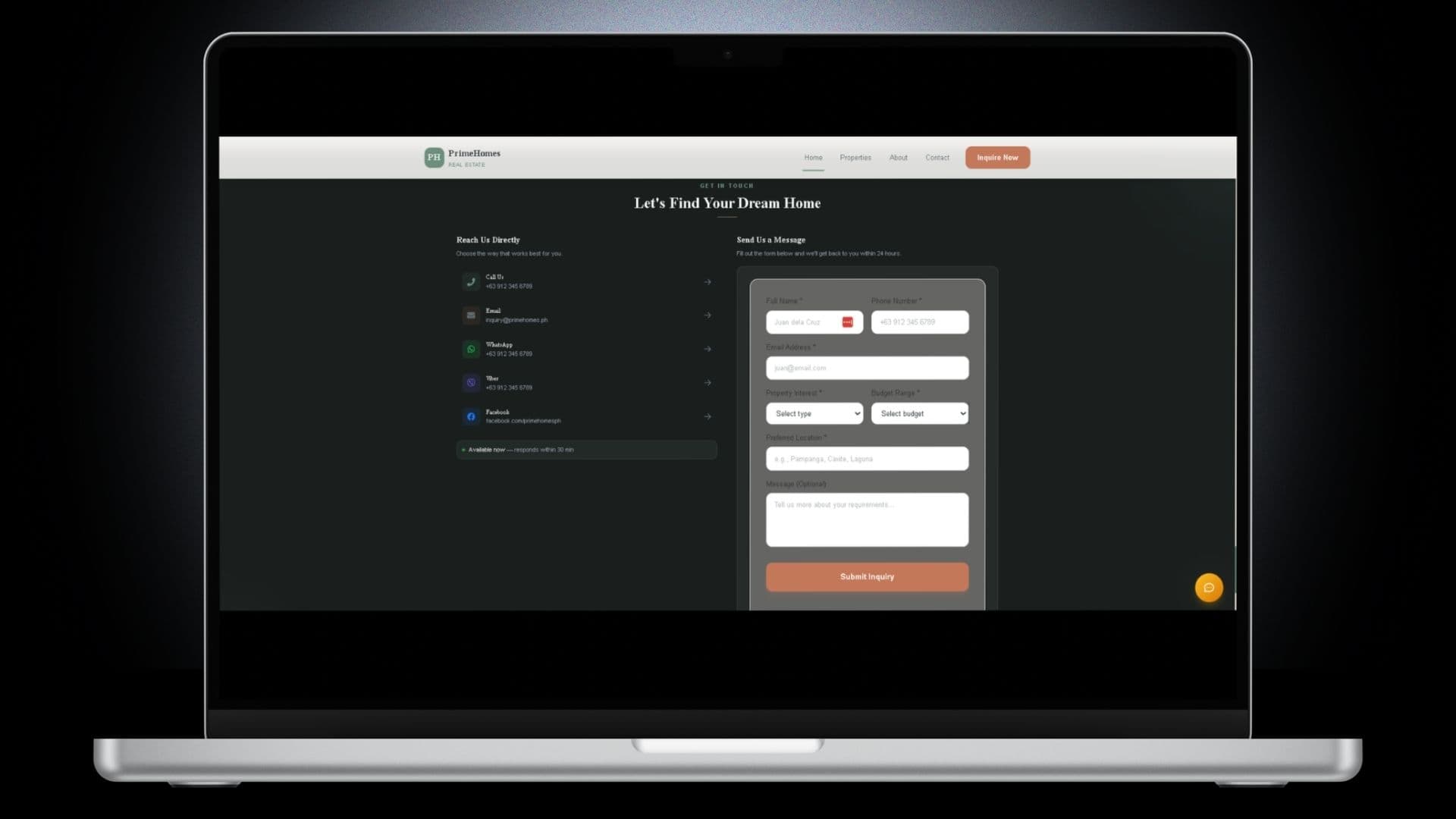 Susan Estates — Contact Form